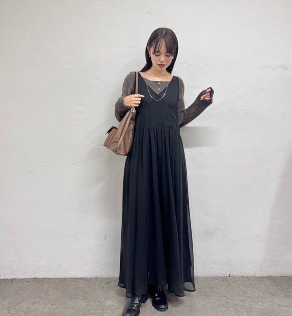  「シアーキャミSETワンピース」|ワンピース|