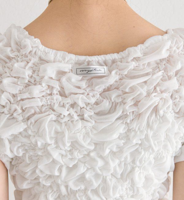  「ふわふわシャーリングTシャツ」|Tシャツ・カットソー|