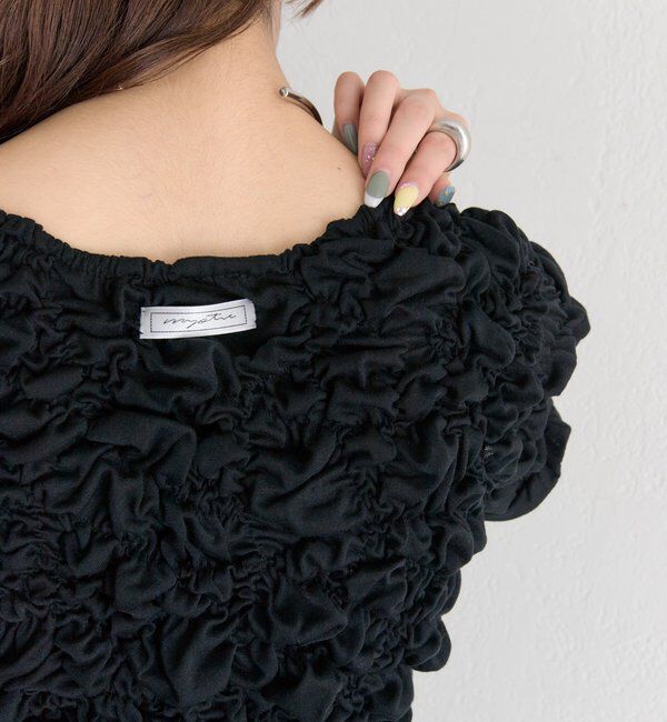  「ふわふわシャーリングTシャツ」|Tシャツ・カットソー|