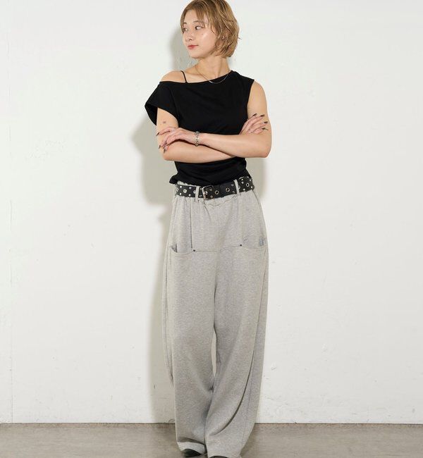  「【5色展開】マルチウェイギャザーオフショルノースリーブ」|キャミソール|