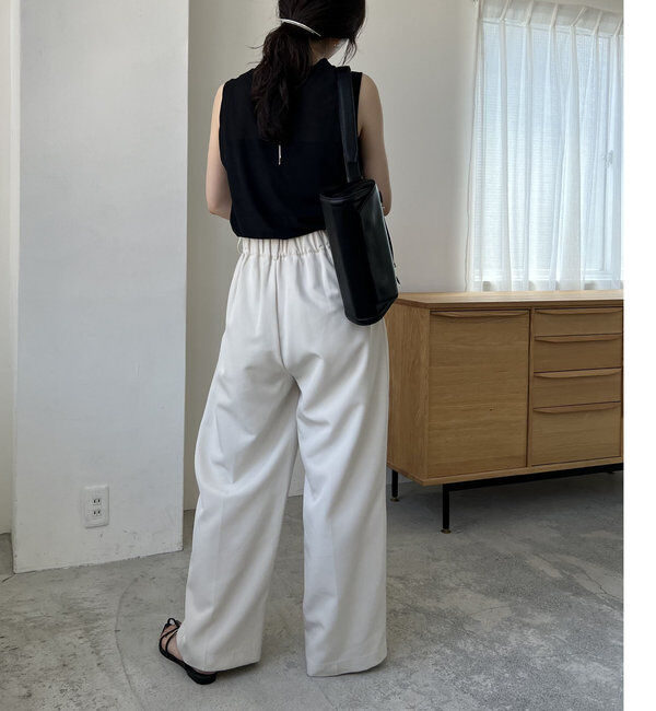  「【累計2万本突破！】【低身長・高身長サイズあり】2タックワイドパンツ」|チノ|