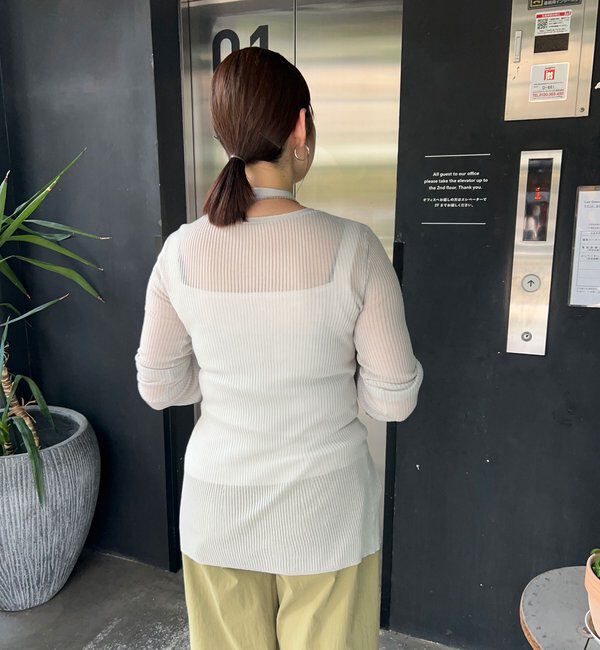  「【インフルエンサー＠komorin_コラボ】チョーカーリブカーディガン」|カーディガン|