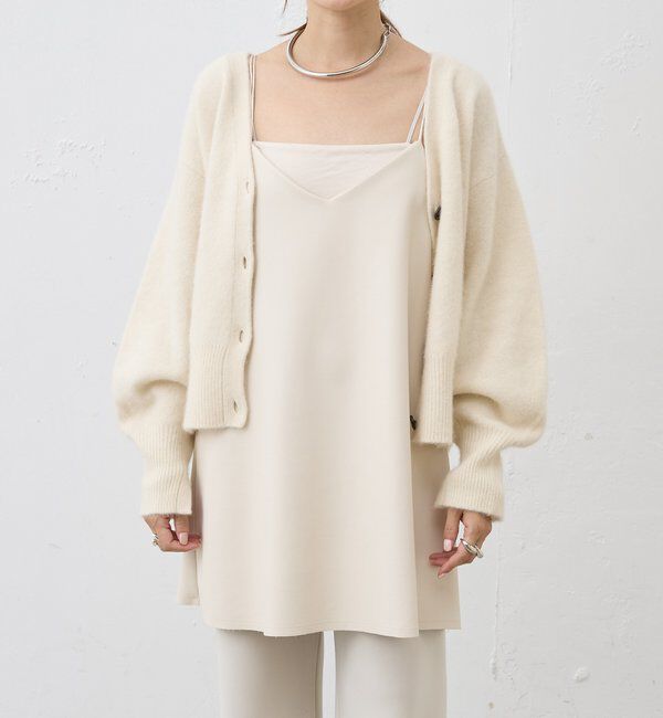  「《レイヤードにも◎》レザーチュニックキャミ」|シャツ・ブラウス|