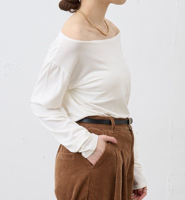  「ベーシックオフショルカットソー」|Tシャツ・カットソー|