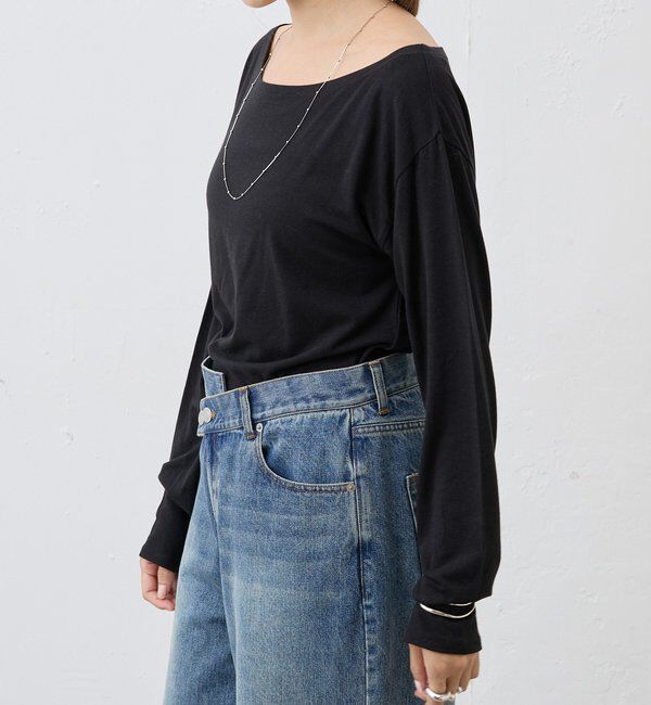  「ベーシックオフショルカットソー」|Tシャツ・カットソー|