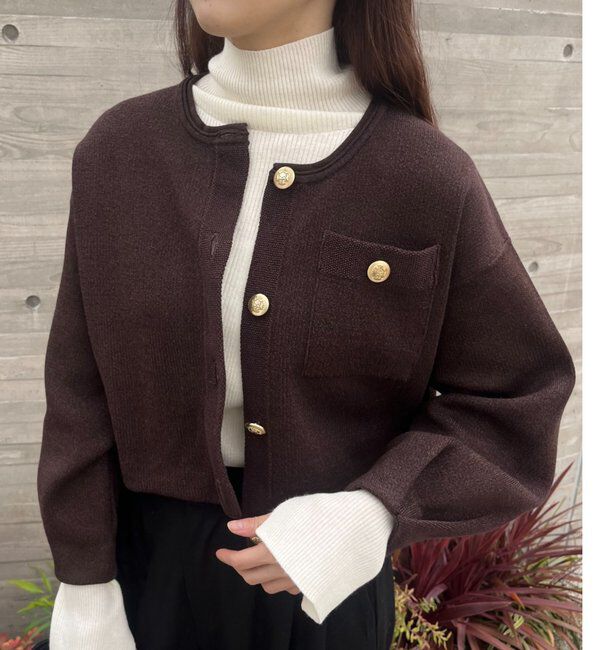  「ラメニットカーディガン」|カーディガン|