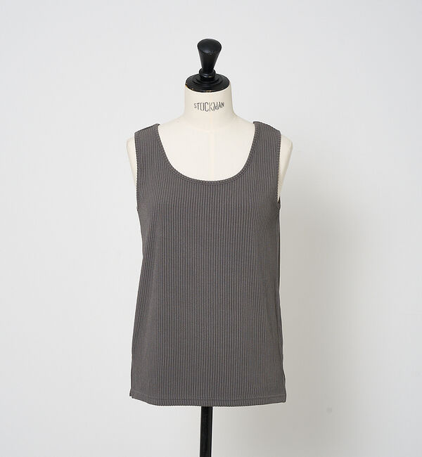 collex「テレコタンクトップ」|キャミソール|グレー