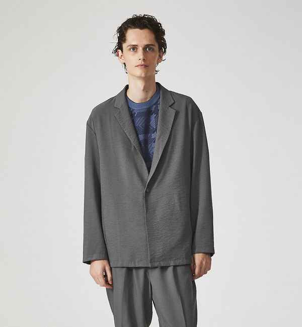 ABAHOUSE「【セットアップ対応】クレープ ストレッチ ワンボタン ジャケット / サマージャ」|その他|