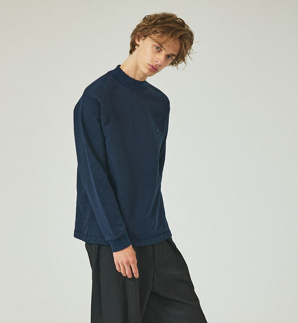 ABAHOUSE「【ワンポイントロゴ】モックネック スウェット / 裏毛プルオーバー」|スウェット・ジャージ|