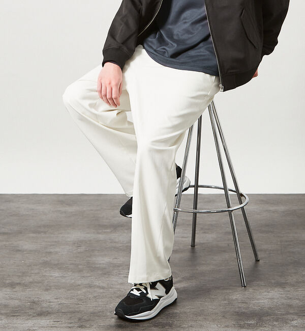 ABAHOUSE「デニムライク ワイドストレート スラックス / ワイドパンツ【予約】」|その他|