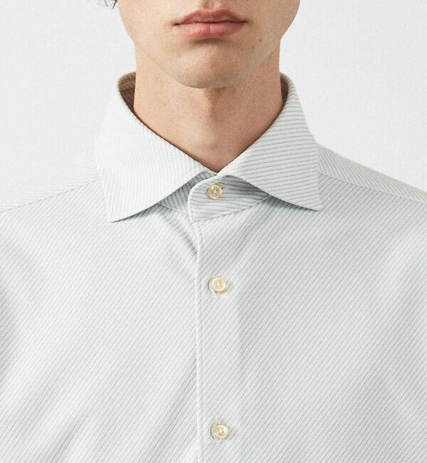 ABAHOUSE「【FLEX SHIRTS】ドライメッシュ 360&deg;ストレッチ ジャージシャツ」|シャツ・ブラウス|