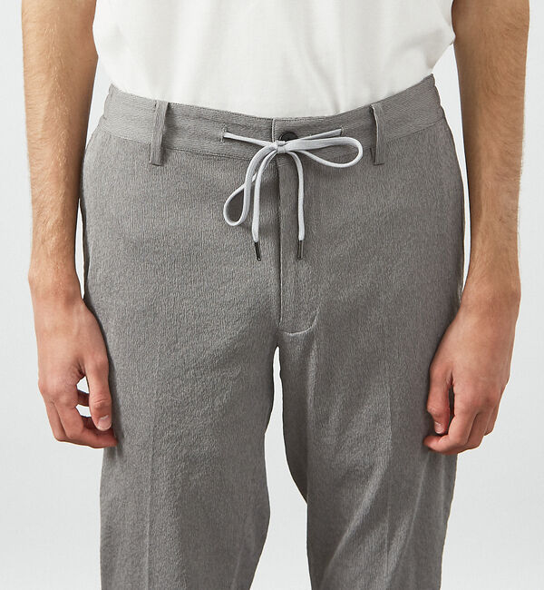 ABAHOUSE「【セットアップ対応】 PE-wrinkle ワッシャー イージースラックス /ス」|スラックス|