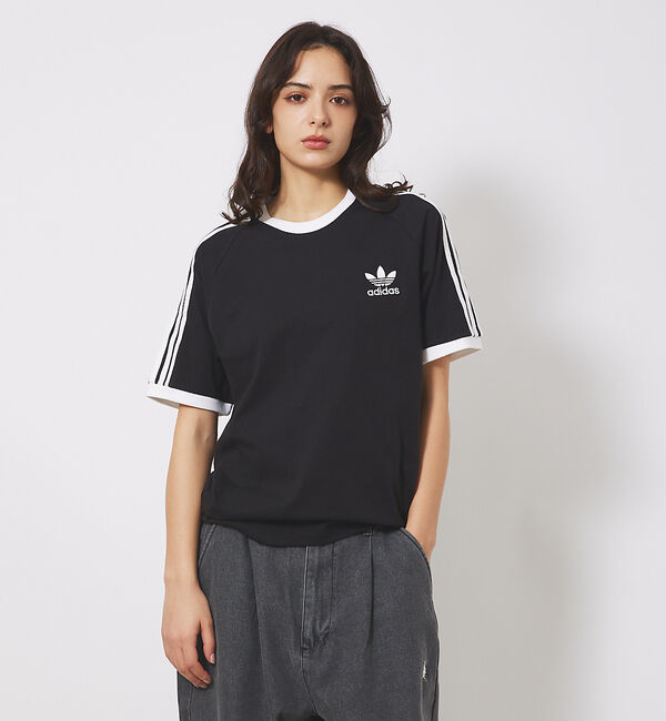 ABAHOUSE「【adidas originals/アディダスオリジナルス】3-STRIPES」|Tシャツ・カットソー|ブラック