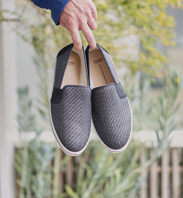 alfredoBANNISTER「【berevere別注】エラスティック サマースリッポン」|スニーカー|ブラック