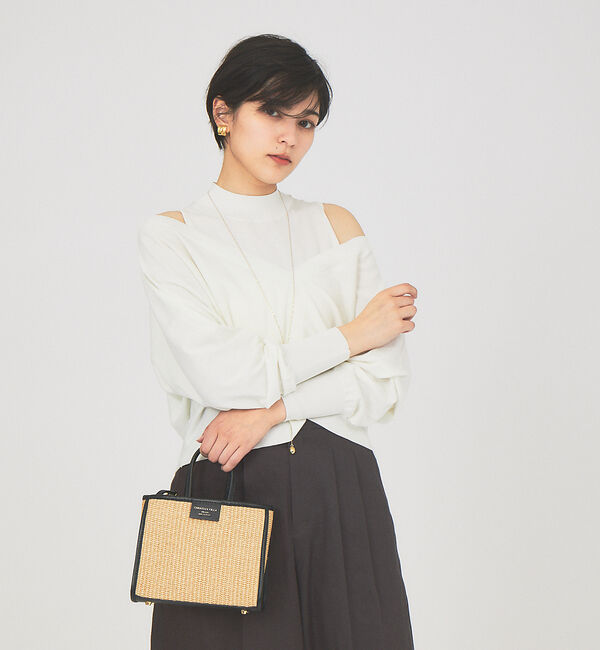 Rouge vif「Vネックプルオーバーニット」|ニット・セーター|