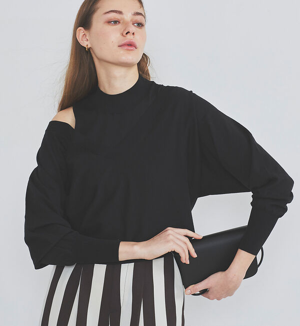 Rouge vif「Vネックプルオーバーニット」|ニット・セーター|