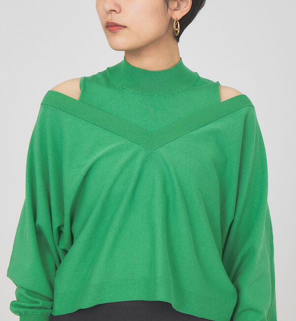 Rouge vif「Vネックプルオーバーニット」|ニット・セーター|