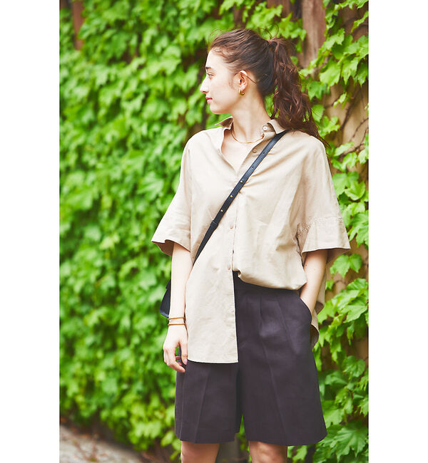 Rouge vif「麻混変形シャツ」|シャツ・ブラウス|