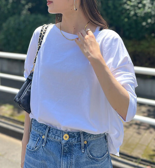 Rouge vif「ドロップショルダー ショートカットソー」|Tシャツ・カットソー|