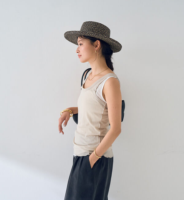 Rouge vif「【2枚セット】レイヤードカットタンクトップ」|キャミソール|