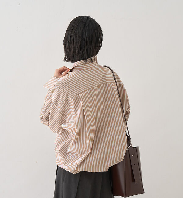 Rouge vif「ストライプメンズライクシャツ」|シャツ・ブラウス|