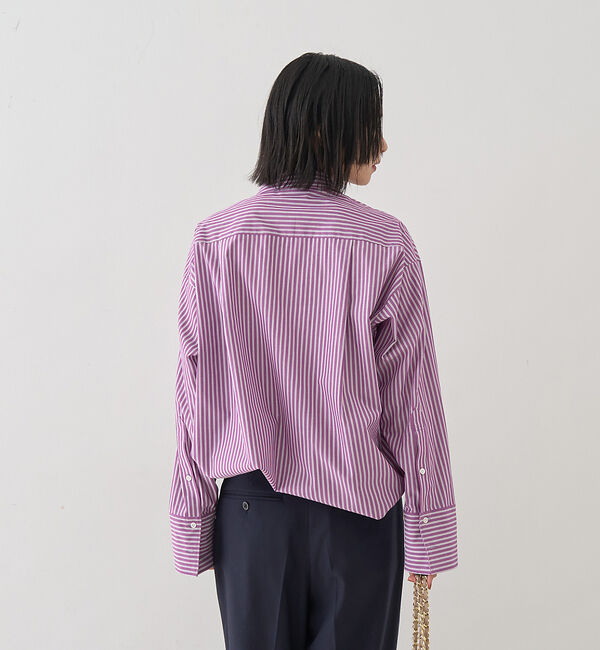 Rouge vif「ストライプメンズライクシャツ」|シャツ・ブラウス|