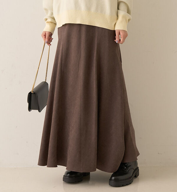 Rouge vif「【定番人気】【2025AW】切替マキシスカート」|スカート|ブラウン