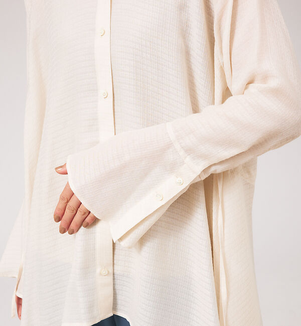 qualite「エアリージャガードブラウス」|シャツ・ブラウス|