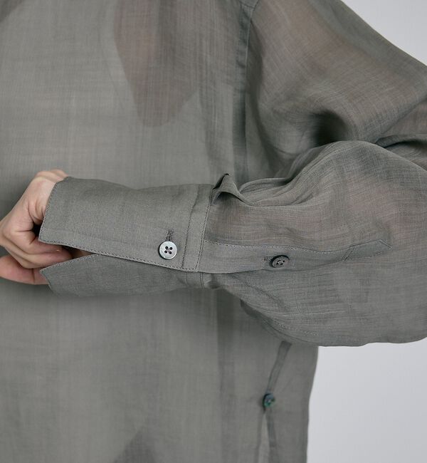 qualite「リネン混レギュラーシャツ」|シャツ・ブラウス|