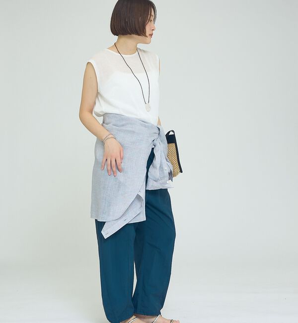 qualite「リネン混レギュラーシャツ」|シャツ・ブラウス|