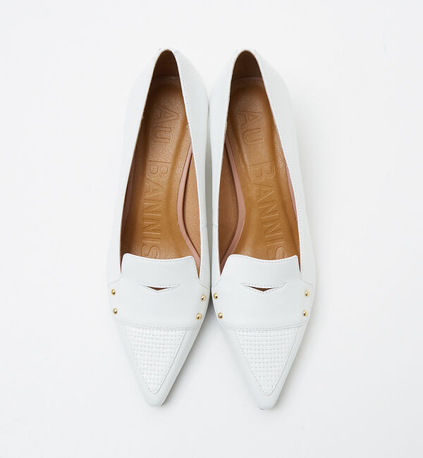 AU BANNISTER「ローファーモチーフミドルパンプス」|パンプス|