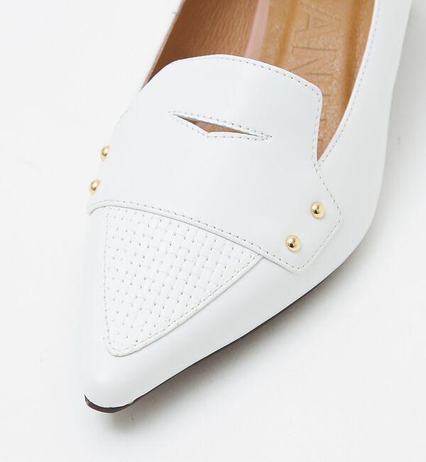 AU BANNISTER「ローファーモチーフミドルパンプス」|パンプス|