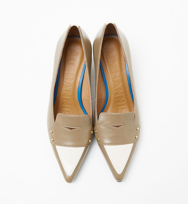 AU BANNISTER「ローファーモチーフミドルパンプス」|パンプス|