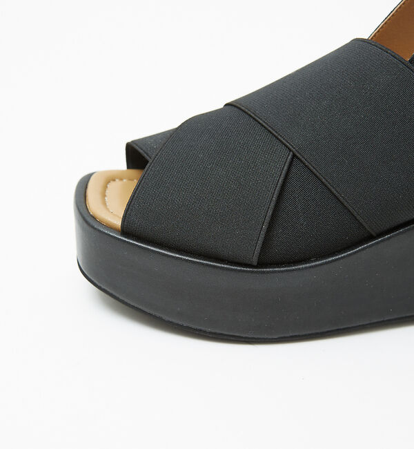 AU BANNISTER「エラスティッククロスウェッジサンダル」|サンダル|