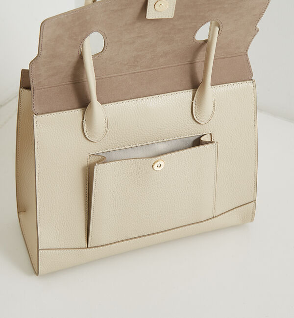 LOWELL things「【VERY掲載】Cuddly/レザーオープントート(L) 24SS」|トートバッグ|