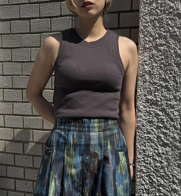 NOMINE「カップイン テレコ タンクトップ」|キャミソール|