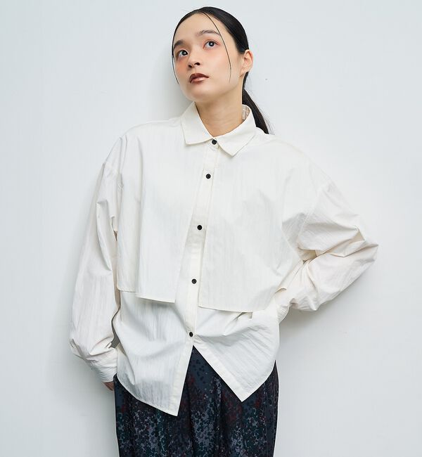 NOMINE「【ユニセックス】ロングヨーク オーバーサイズ シャツ」|シャツ・ブラウス|