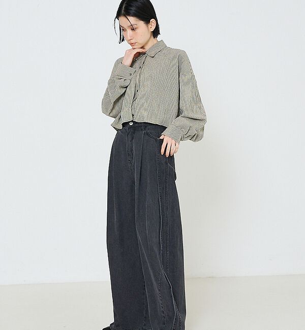 NOMINE「【ユニセックス】ロングヨーク オーバーサイズ シャツ」|シャツ・ブラウス|