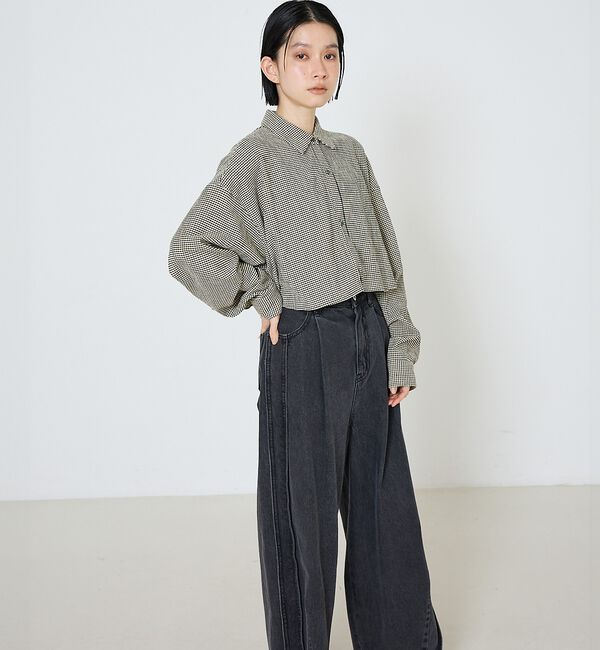 NOMINE「【ユニセックス】ロングヨーク オーバーサイズ シャツ」|シャツ・ブラウス|