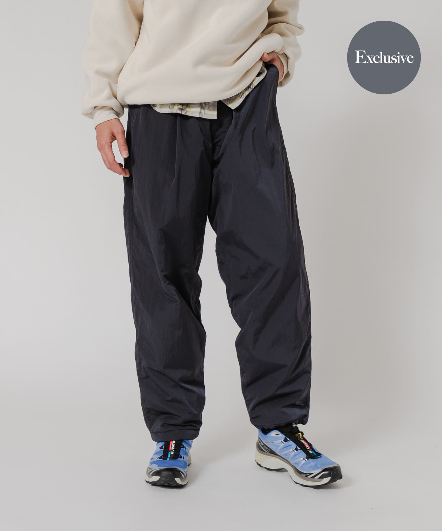 URBAN RESEARCH「『別注』THOUSAND MILE&times;URBAN RESEARCH　PADDED WIDE PANTS」|その他|ネイビー