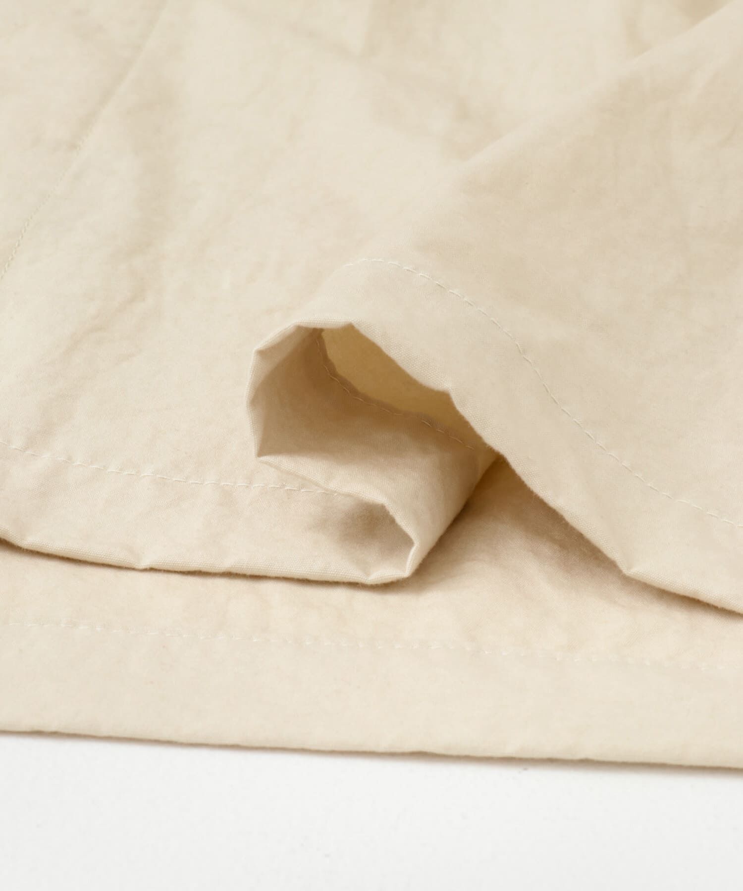 かぐれ「コットンバックタックショートコート」|ノーカラーコート|