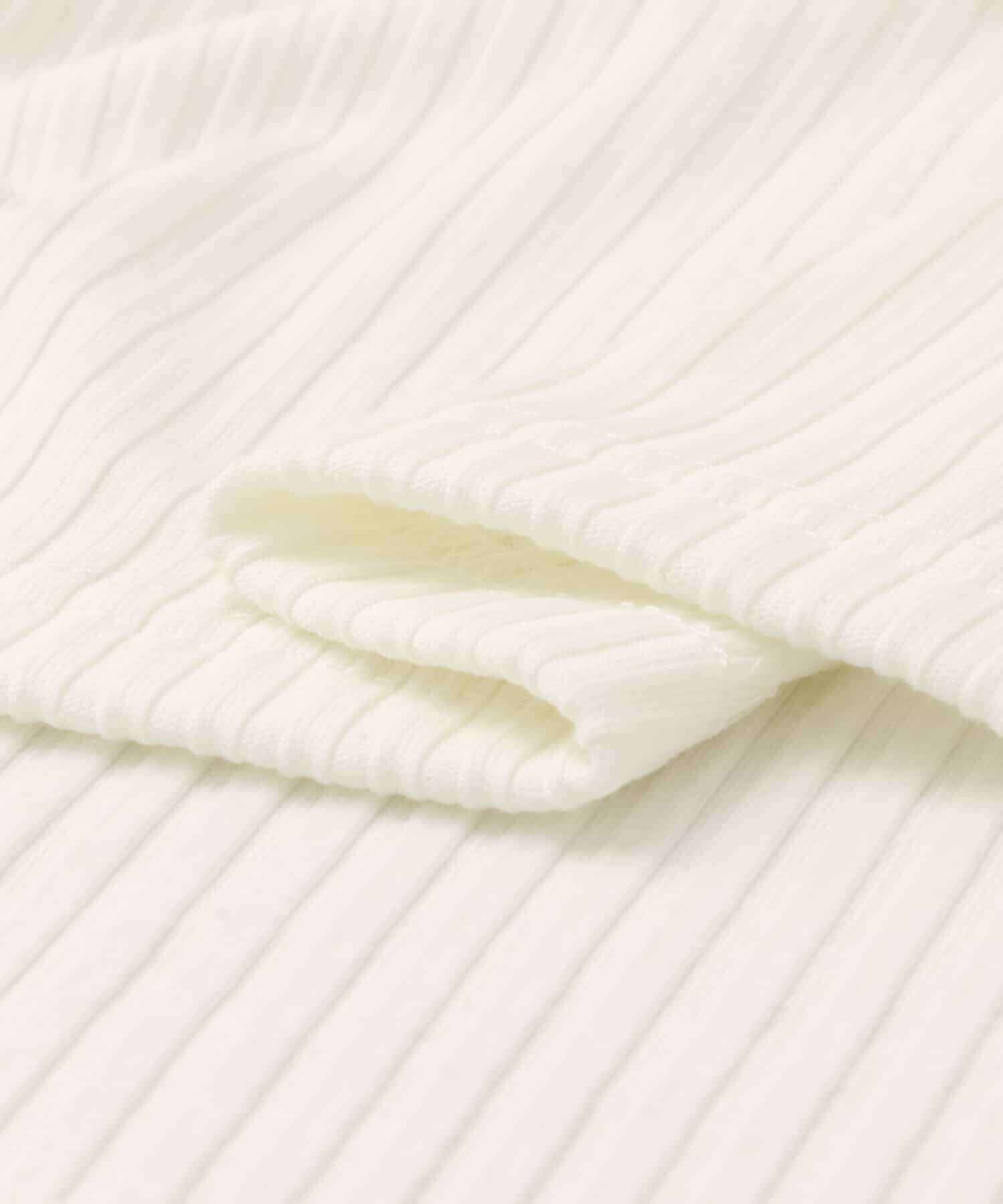  「レース付き裏起毛テレコトップス&there4;」|Tシャツ・カットソー|