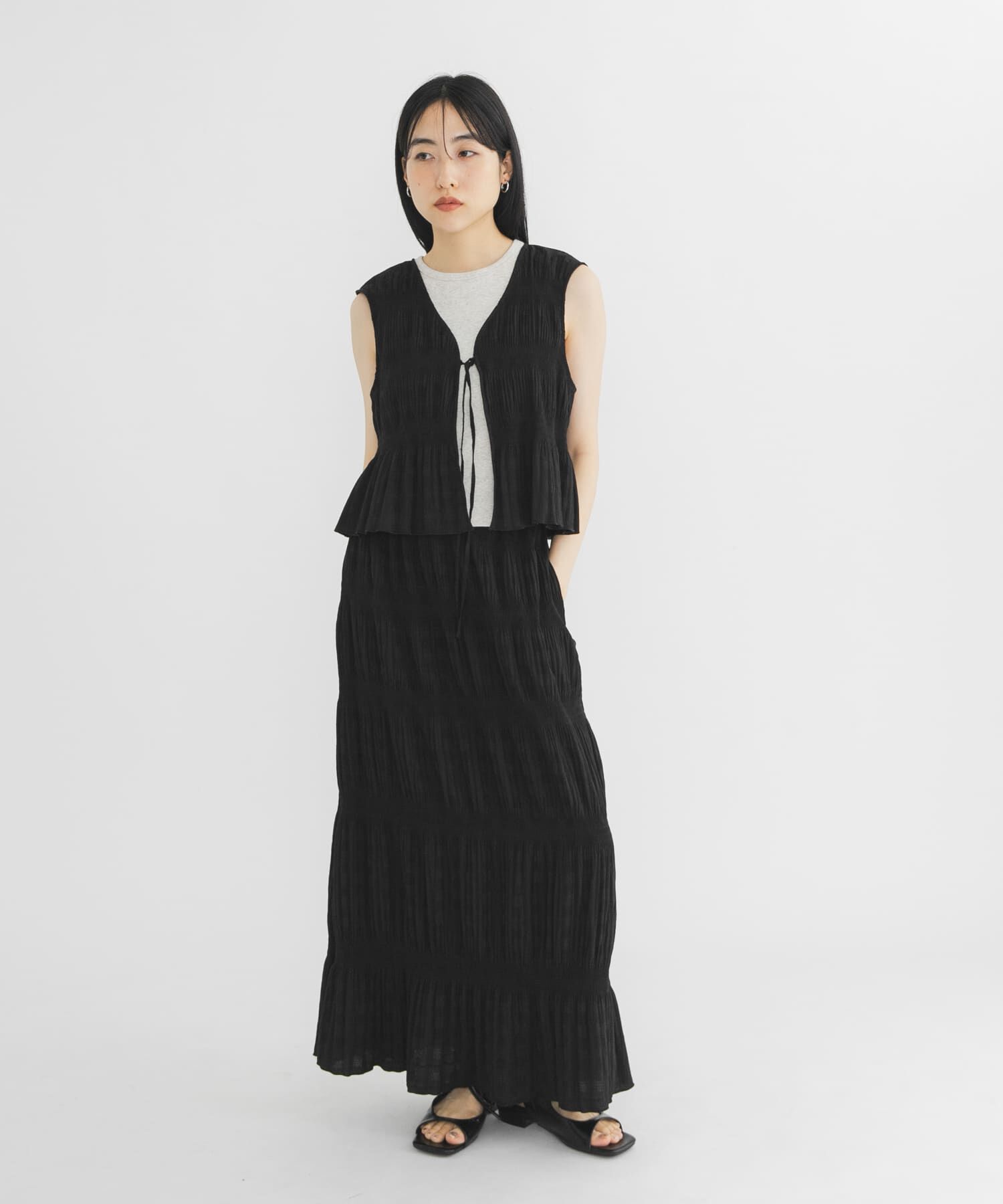  「マジョリカプリーツベストSETスカート」|その他|