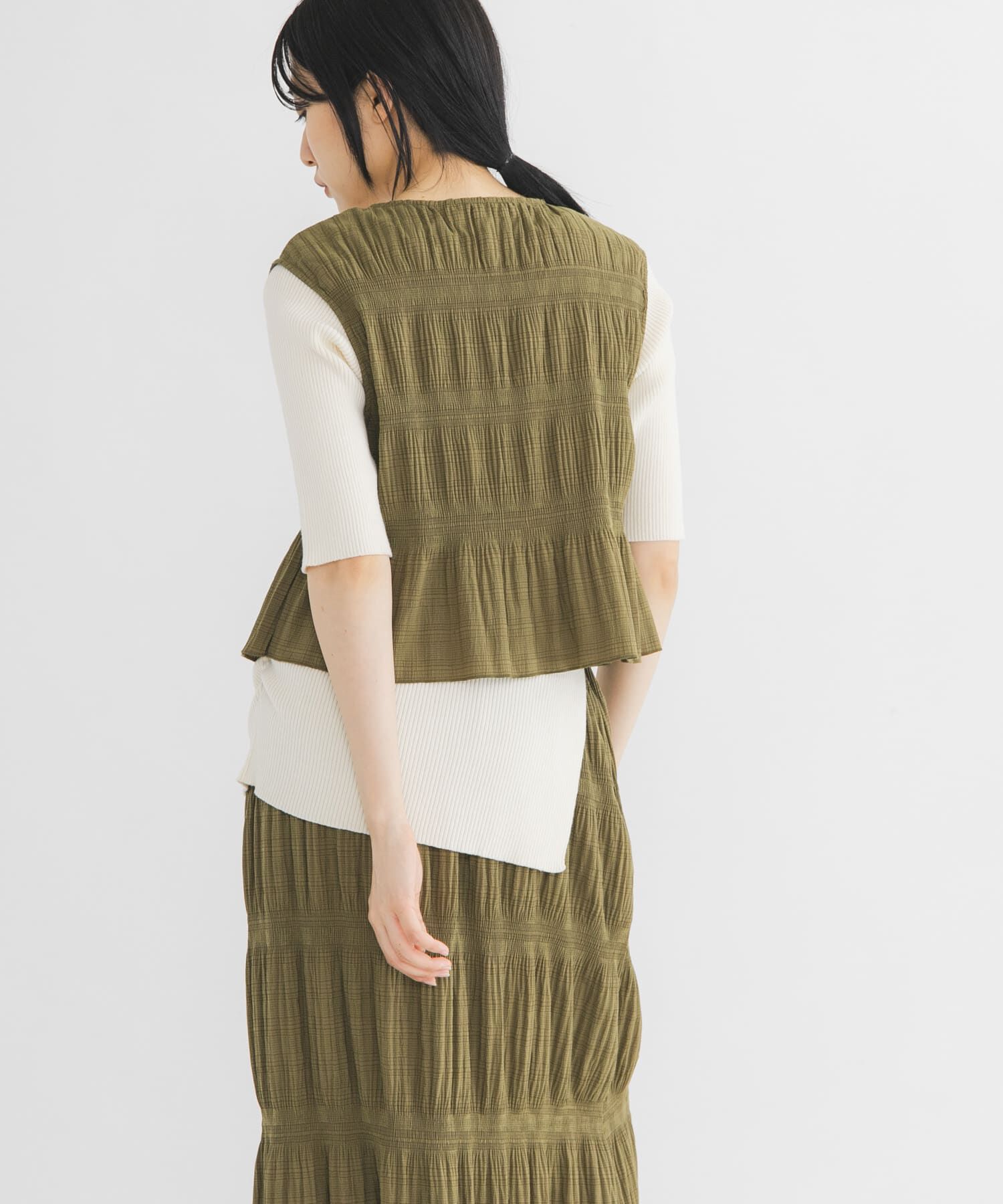  「マジョリカプリーツベストSETスカート」|その他|