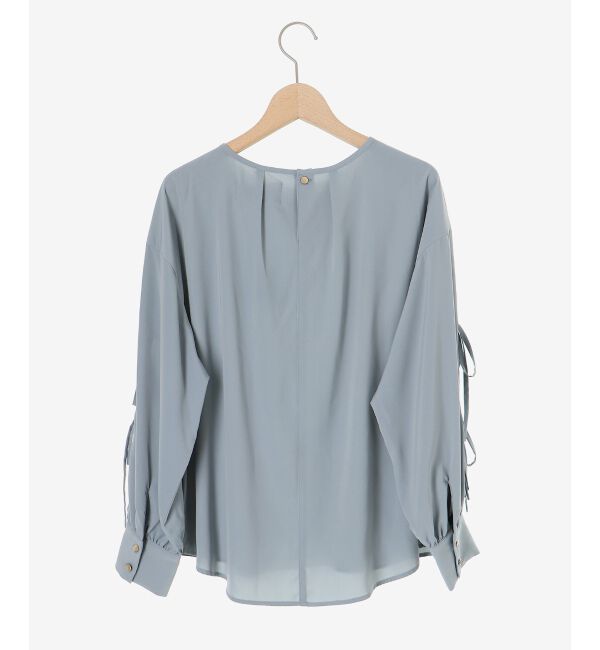 le.coeur blanc「ボリュームスリーブリボンブラウス」|シャツ・ブラウス|