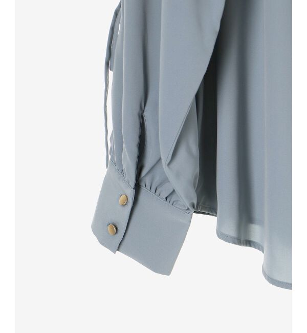 le.coeur blanc「ボリュームスリーブリボンブラウス」|シャツ・ブラウス|