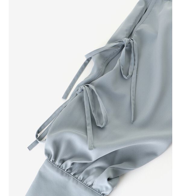 le.coeur blanc「ボリュームスリーブリボンブラウス」|シャツ・ブラウス|