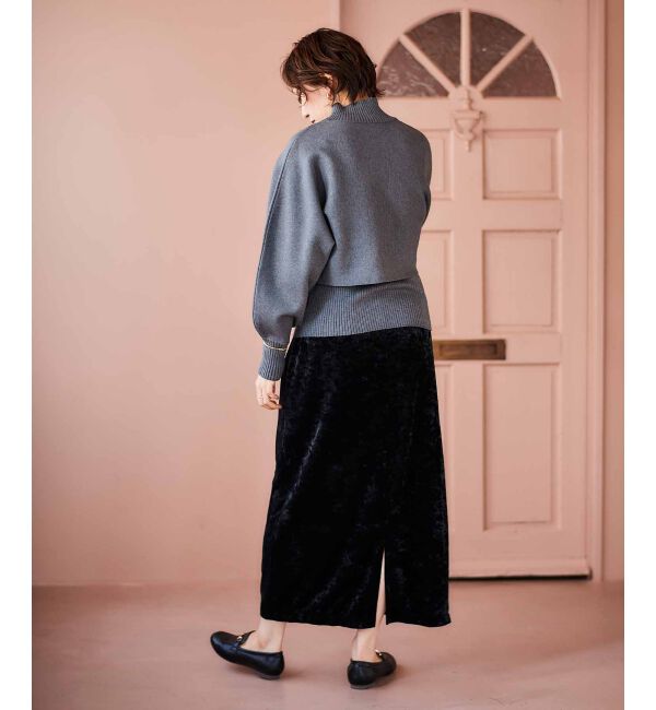 le.coeur blanc「《手洗い可能》3WAYレイヤードニット」|ニット・セーター|