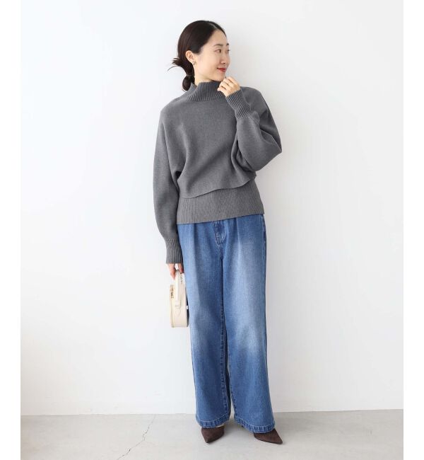 le.coeur blanc「《手洗い可能》3WAYレイヤードニット」|ニット・セーター|