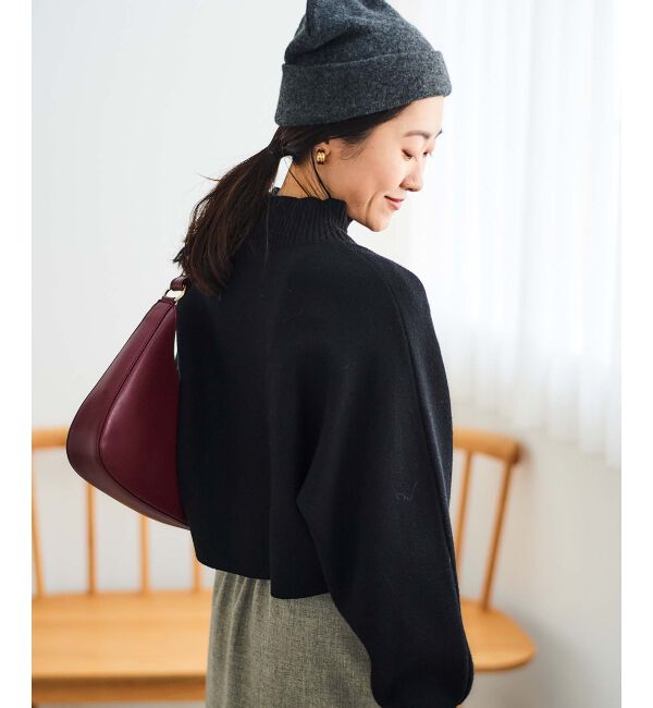 le.coeur blanc「《手洗い可能》3WAYレイヤードニット」|ニット・セーター|ブラック